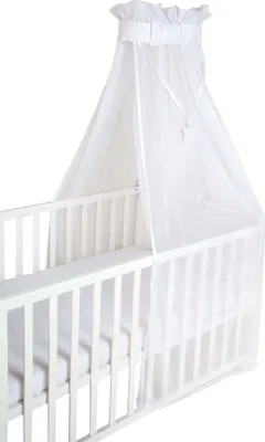 Produktbild von roba Babybett safe asleep® Himmel Air , Betthimmel, weiß, Mesh-Himmel für Babybett
