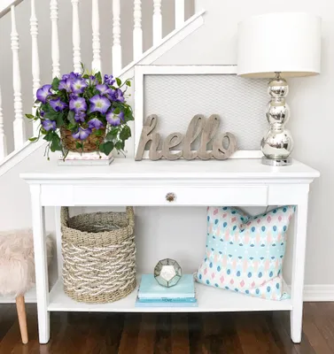 Image de Faux lierre décoratif, 22 cm, couleur violette, idéal pour un bureau