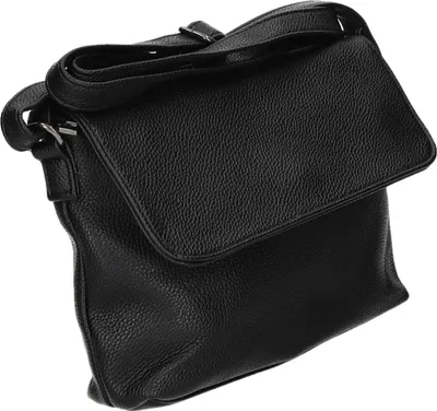 Produktbild von Abendtasche NB-3173 aus glattem Kunstleder, Schwarz, 26 cm B x 19 cm H x 5 cm T, mit verstellbarem Schulterriemen