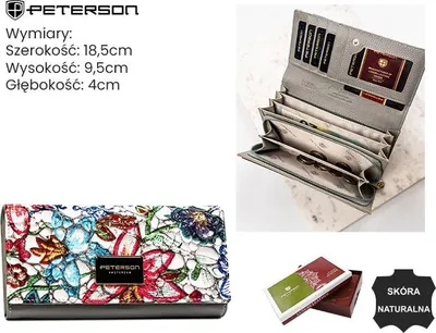 Produktbild von Peterson Portemonnaie aus Leder für Frauen Mounna mehrfarbig One size