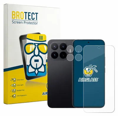 Produktbild von BROTECT Schutzglas für Xiaomi 17T Pro (Display+Kamera) Schutzfolie Panzer Folie Glas Display Schutz klar