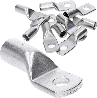 Produktbild von 10 Stück Kalitec HR50-8 Handelsübliche Rohrkabelschuhe 50mm² M8 I ohne Sichtloch I Germany