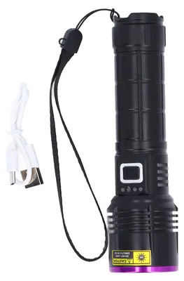 Obrázek produktu pro UV svítilna 365 nm, dobíjecí přes USB, přenosná UV svítilna, detektor moči domácích mazlíčků, pro vytvrzování pryskyřice, rybaření, minerály, štír