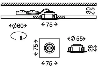Produktbild von Briloner LED 3x5W Aluminium (7205-039)