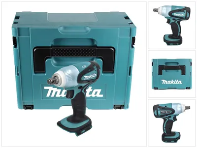 Zdjęcie produktu dla Makita DTW 251 ZJ akumulatorowy klucz udarowy 18 V 230 Nm 1/2" + Makpac - bez akumulatora, bez ładowarki
