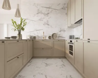 Zdjęcie produktu dla Panele winylowe SPC Calacatta Snow 5 mm Klasa 33, 6067239