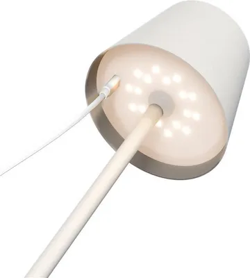Produktbild von Kabellose LED-Tischleuchte, Höhe 37cm, mit Touch-Steuerung, warmweiß, weiß
