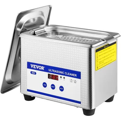 Produktbild von VEVOR Professioneller Ultraschallreiniger, 10 L Ultraschall Schmuckreiniger mit Digitaltimer & Heizung, Edelstahl Industrieller Schallreiniger 40kHz für Brillen, Uhren, Ringe, Kleinteile, 0.8 L