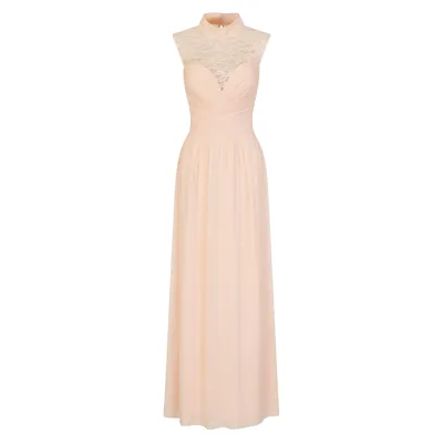 Productafbeelding van Little Mistress - Maxi-jurk voor dames, model LM952 (maat 38 EU), kleur nude