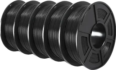 Obrázok produktu pre vlákno pre 3D tlačiarne, priemer 1,75 mm, materiál šetrný k životnému prostrediu, PETG BK5,5 kg