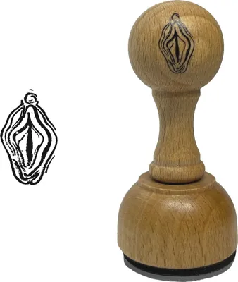Produktbild von Vagina Holzstempel