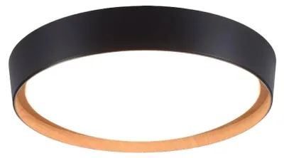 Immagine prodotto di Plafoniera LED, dimmerabile, nera, D 40 cm