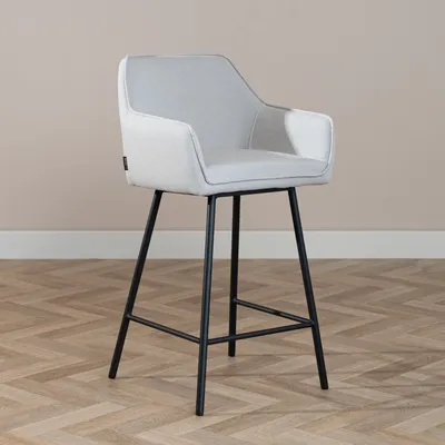 Immagine prodotto di Sgabello Bronx71 Andor grigio in tessuto riciclato 65 - 78 cm