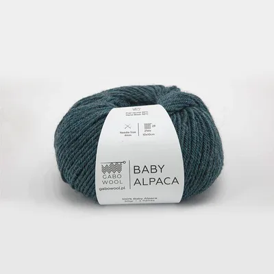 Obrázek produktu pro Gabo Wool Baby Alpaca Yarn - vysoce kvalitní zelená vlna pro kreativní projekty