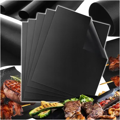 Zdjęcie produktu dla 5 sztuk teflonowych wkładek do pieczenia na grillu