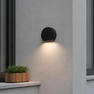 Productafbeelding van Design wandlamp Sango grijs, AI-gegenereerde afbeelding