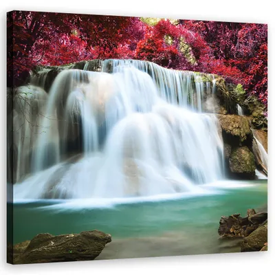 Produktbild von Leinwandbild landschaften - blau 60x60 cm Feeby blau wandbild bereit zum aufhängen