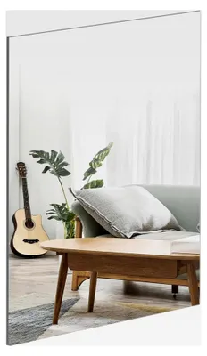 Produktbild von Selbstklebender Glasspiegel 30 x 21 cm - Rahmenloser Wandspiegel für Gäste-WC, Badezimmer, Ankleidezimmer, Wohnzimmer und mehr