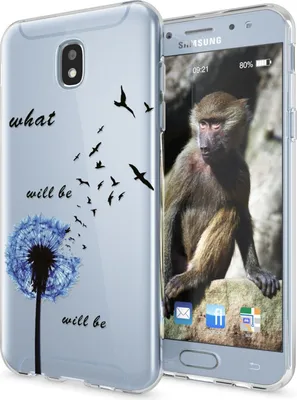 Obrázek produktu pro Silikonové pouzdro pro Samsung J3 2017 model EU od NALIA, motiv krytu mobilního telefonu, nárazník pampeliška modrá