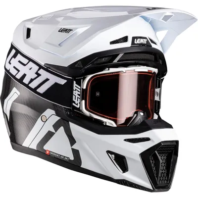 Obrázek produktu pro Helma Leatt Moto 9.5 V26, karbonová, barva: bílá, velikost: XS