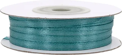 Produktbild von Satinband 3mm x 50m Rolle Petrol