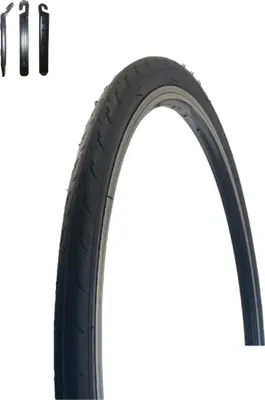 Image de 1 x pneu de vélo VEE Rubber V182 26" noir 32-559 (26 x 1,25) avec démonte-pneu