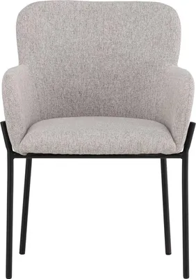 Image de Vätö chaise de salle à manger accoudoirs beige.