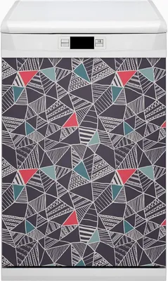 Obrázek produktu pro Kuchyňský magnet na myčku nádobí omyvatelný 45x80 cm - vzor Doodle