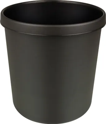 Produktbild von helit Papierkorb H6106395 26x27cm 12l rund Kunststoff schwarz