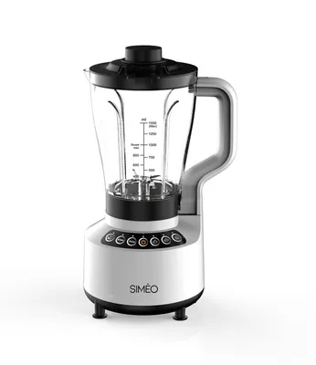 Produktbild von Simeo BCP510, Tischplatten-Mixer, 1,5 l, Pulsfunktion, 800 W, Transparent, Weiß