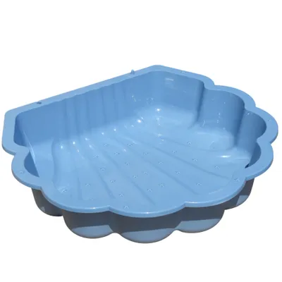 Produktbild von Sand- & Wassermuschel Pastell Blau mit Sternen, 1-teilig, 86x77x18 cm, ab 1 Jahr