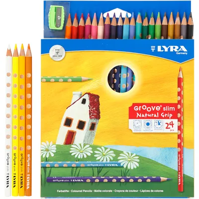 Produktbild von Lyra Farbstifte Groove Slim lackiert 24er Kartonetui, 24 Stück(e)