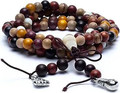 Obrázek produktu pro Mala Four Woods Elastic with Decobeads -- sada 2 ks - 0,6 cm