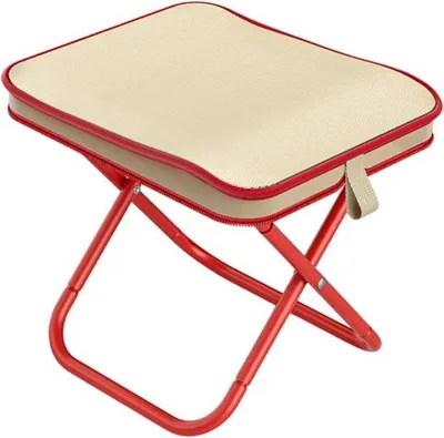 Obrázok produktu pre Skladacie kempingové stoličky – skladacie kempingové stoličky – 26 x 24 x 28 cm – ľahké – červené skladacie stoličky