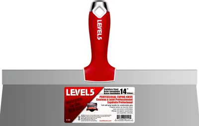 Produktbild von LEVEL5 Profi Fassadenspachtel 14"/ 356mm, Klinge Edelstahl, Softgrip-Griff 5-138
