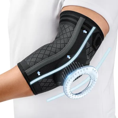 Immagine prodotto di CAMBIVO 2x Tutore Epicondilite Gomito con Cuscinetto in Gel e Doppio Stabilizzatore, Gomitiera per Epicondilite Compressione, Gomitiere Palestra per Gomito del Tennista, Tendinite