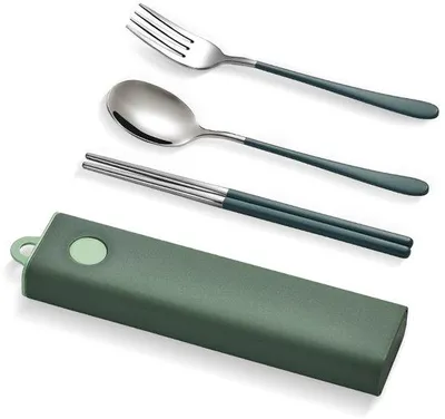 Produktbild von Reisbesteck, Campingutensilien, Grillzubehör, Outdoorbesteck, Stahlbesteck, Reisebesteck