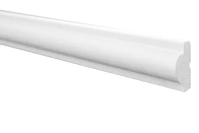 Produktbild von Wandleisten 20 cm Musterstück E-27 | leicht und stabil | extrudiertes Styropor | Stuckprofile | Wanddekor | modern weiß | dekorativ | XPS | 11 x 23 mm