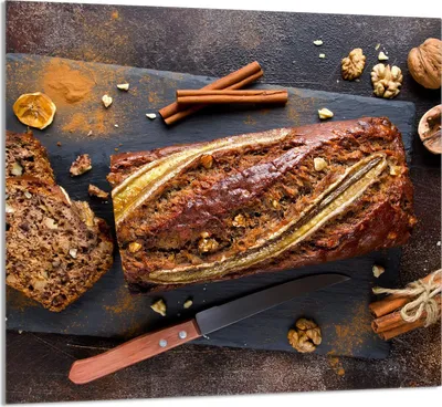 Produktbild von GLASPLATTE FÜR KÜCHE 65x60 Brot