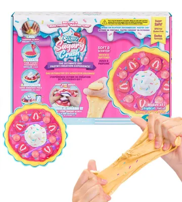 Produktbild von Sugary Crush Slime und Knete Kreativ-Set Backspiel zum selber Mischen Formen und Dekorieren kreatives Gestalten für Kinder Jelliee-Pie Strawberry