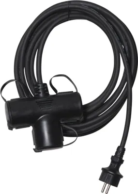 Produktbild von Verlängerungskabel 'Lungo' für Außen, 3 Stecker