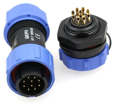 IP68 10-poliger Steckverbinder 5A 6-10mm Kabelbereich