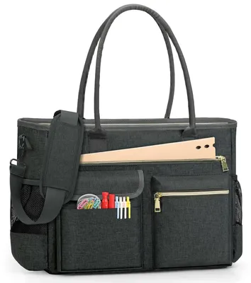 Produktbild von Laptoptasche Laptop-Umhängetasche Lehrertasche - 15,6 Zoll - Große Utility-Tasche - Messenger-Aktentasche - Isoliertes Fach