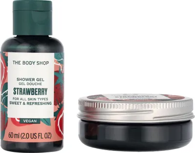 Produktbild von The Body Shop G1 Strawberry Geschenkset Shower Gel 60ml/Body Butter 50ml/Hand Cream 30ml
