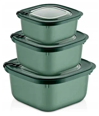 Obrázek produktu pro Sada tří úložných boxů Dunya Lunchbox, bez BPA