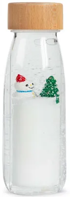 Immagine prodotto di Bottiglia sensoriale move Winter Tiny - 14 x 4 cm - Bianca | di Petit Boum