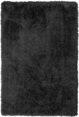 Produktbild von BELIANI Shaggy Teppich Schwarz Polyester Baumwolle 200 x 300 cm Hochflor Getuftet Rechteckig