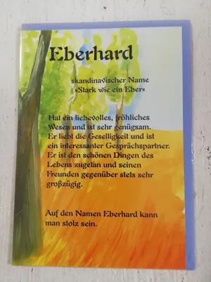 Produktbild von Namenskarten Karte mit Namen Eberhard