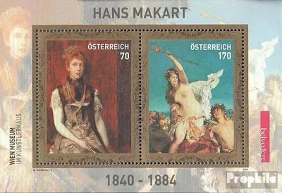 Produktbild von Briefmarken Österreich 2011 Mi Block64 (kompl.Ausg.) postfrisch Hans Makart