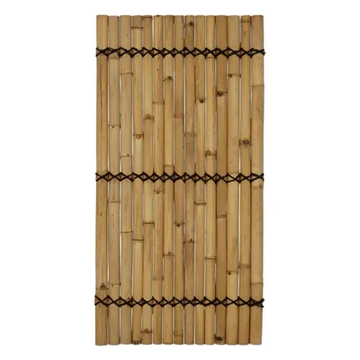 Produktbild von Paneel aus halbrunden Bambusstangen in Naturfarbe, 90 x 180 cm (Bambuszaun)
